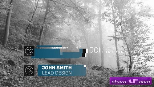 Glitch Lower Thirds - After Effects Template (Motion Array)