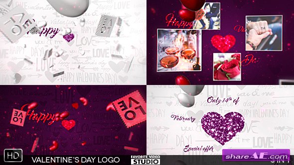 Valentine's Day Logo 3in1 - Videohive