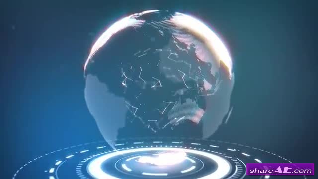 Futuristic Earth Logo - After Effects Template (Motion Array)