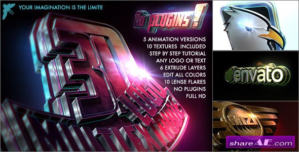 Videohive 3D logo - Multi Extrude - After Effects Templates