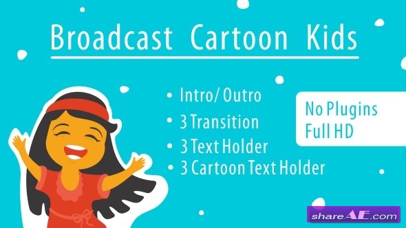 Videohive Broadcast Cartoon Kids - After Effects Templates