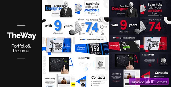 VIDEOHIVE TheWay - Portfolio & Resume - AFTER EFFECTS TEMPLATE