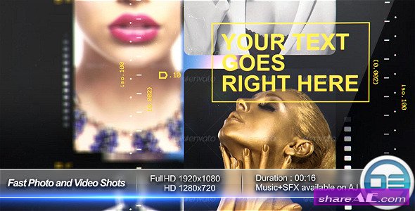 Videohive Fast Photo and Video Shots - After Effects Templates