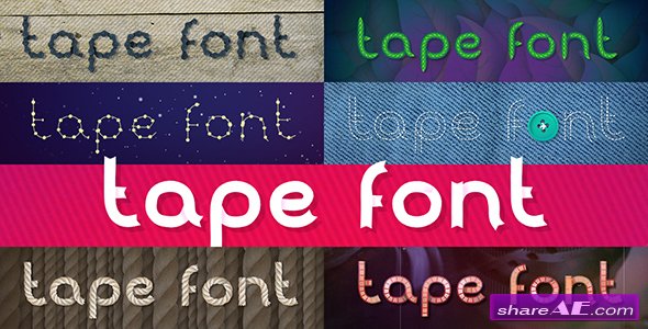 Videohive Tunable Tape Font