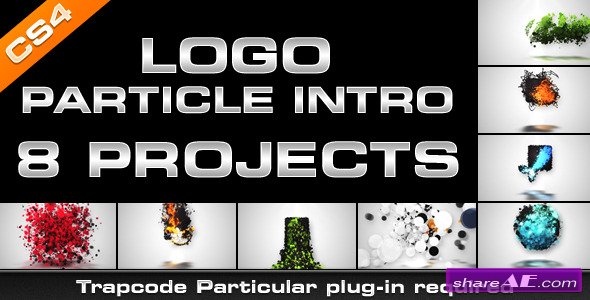 Videohive Logo Particle Intro (8in1)