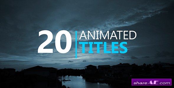 Videohive 20 Animated Titles