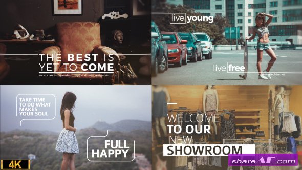 Videohive Minimal Big Titles Slides