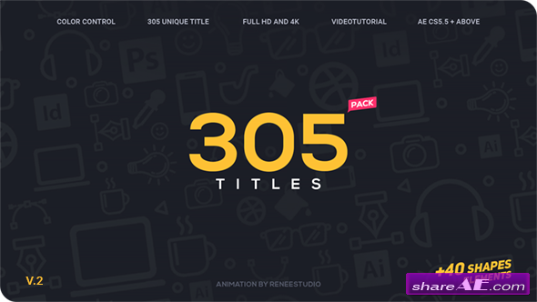 Videohive 305 Titles Ultimate Pack