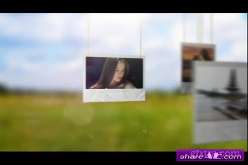 Hanging Polaroids - After Effects Template (MotionVFX)