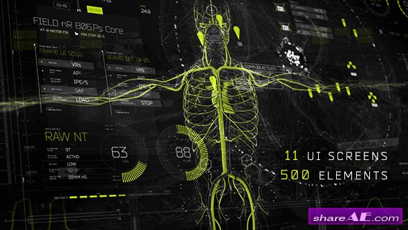 Videohive HUD Rise UI [500+]