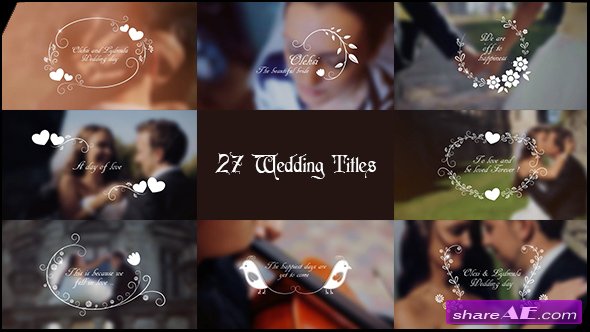 Videohive Wedding Titles 17267979