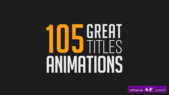 Videohive 105 Great Title Animations » free after effects ...