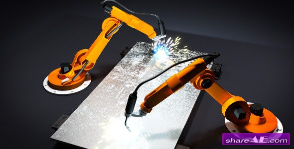 Videohive Robot arms welding