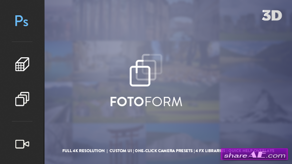 Videohive FotoForm - Procedural 4K 3D Photo Animator