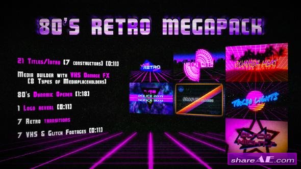 Videohive 80's Retro Megapack