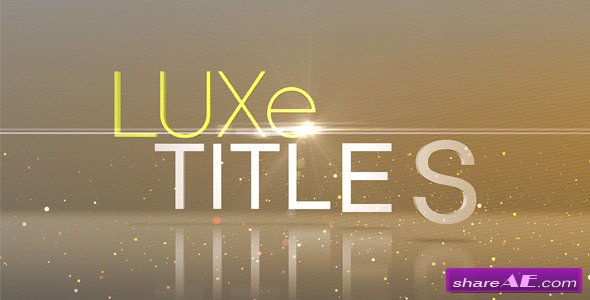 Videohive Luxe Titles