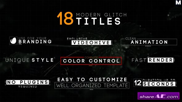 Videohive Modern Glitch Titles