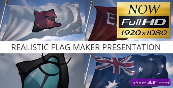 Videohive Realistic Flag Maker Presentation