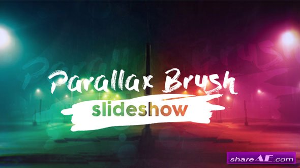Videohive Parallax Brush Slideshow