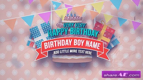 after effects birthday slideshow template free download