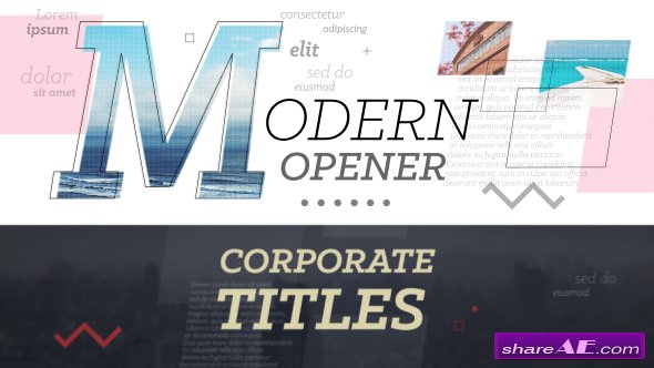 Videohive Modern Opener // Corporate Titles