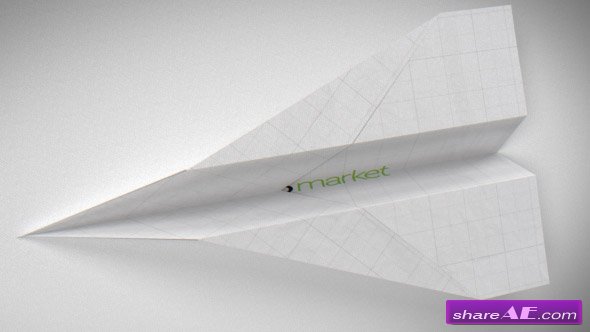 Videohive Folding Paper Airplane Logo