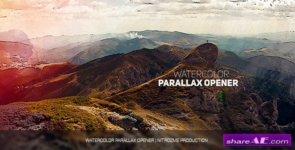 Videohive Watercolor Parallax Opener