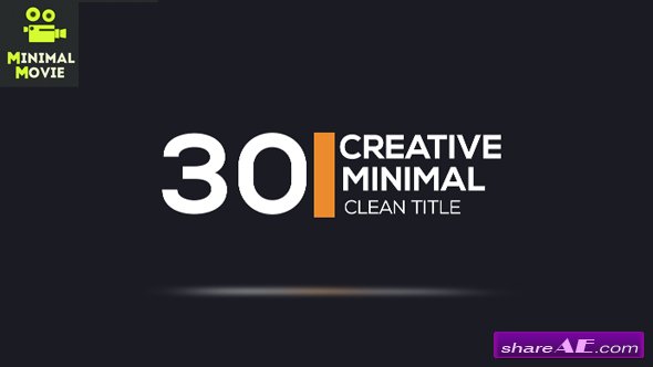Videohive 30 Minimal Clean Titles