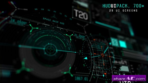 Videohive Hud UI Pack 700+