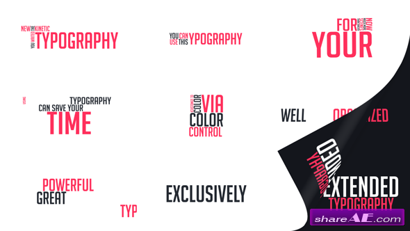 Videohive Extended Typography