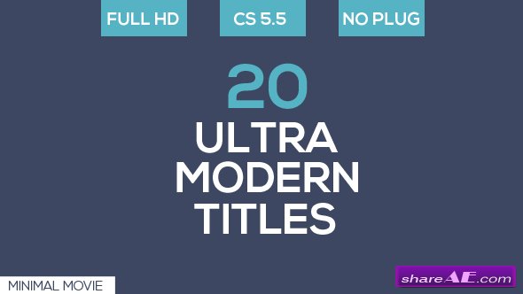 Videohive 20 Ultra Modern Titles