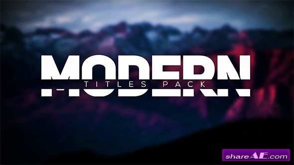 Videohive Modern Intro Titles Pack lll