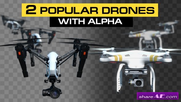 Videohive Quadcopters Flying Pack