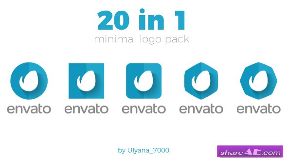 Videohive Minimal Logo Pack (20 in 1)