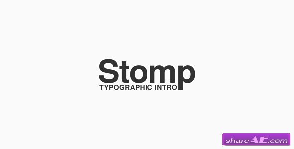 Videohive Stomp - Typographic Intro