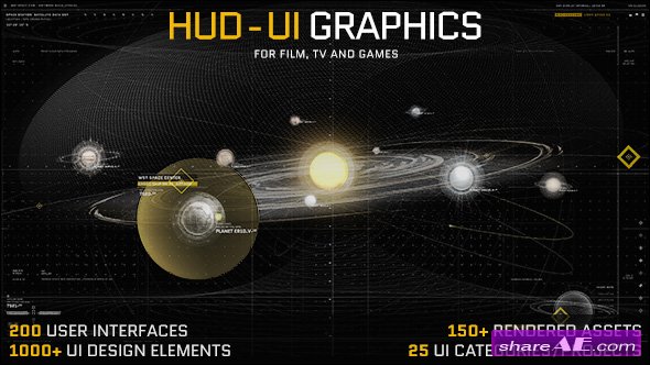 Videohive HUD - UI Graphics for FILM, TV and GAMES