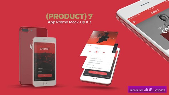 Videohive (Product) 7 App Promo Mock-Up Kit