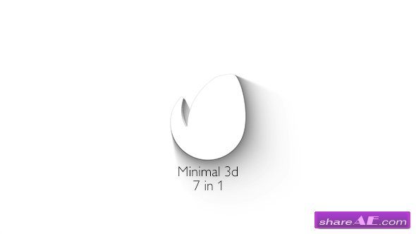 Videohive Minimal 3d - Elegant Logo Reveal