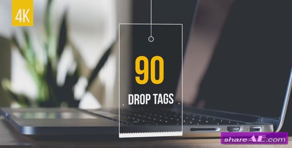 Videohive 90 Drop Tags