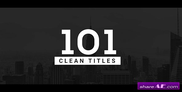 Videohive 101 Clean Titles Pack