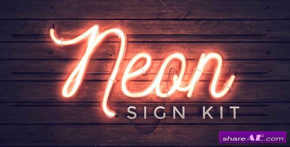 Videohive Neon Sign Kit v2.1