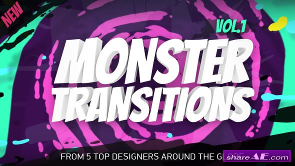 Videohive 125+ Monster Transitions