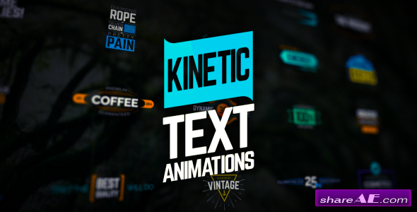 Videohive Kinetic Text Animations