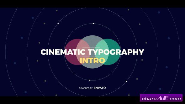 Videohive Cinematic Typography Intro