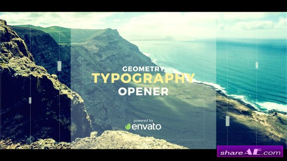 Videohive Geometry Typography Opener