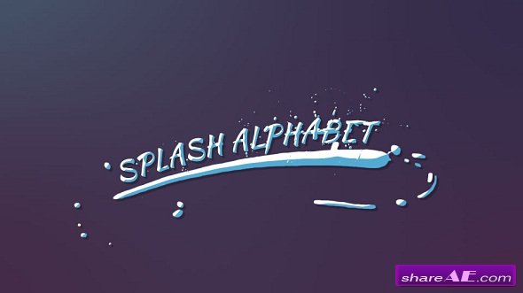 Videohive Splash Alphabet