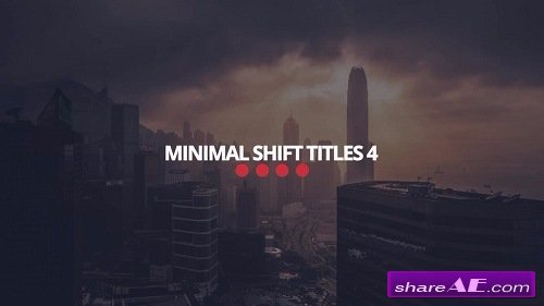 Minimal Shift Titles 4 - After Effects Template (Motion Array)