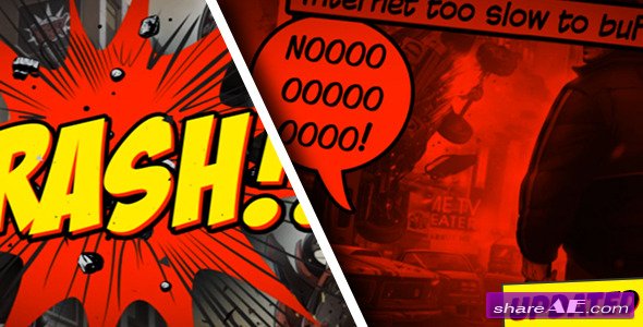 Action Comic Free After Effects Templates After Effects Intro 