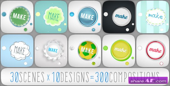 Videohive Rounded Typo Story