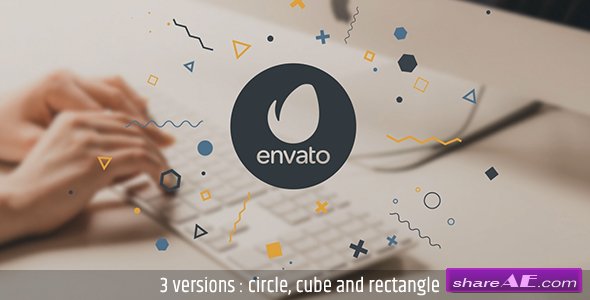 Videohive Logo Reveal with Geometric Particles V2